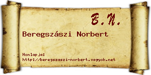 Beregszászi Norbert névjegykártya